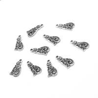 In lega di zinco animali pendenti, lega in zinco, Animale, placcato, DIY, argento, 18*9*2mm, Foro:Appross. 1mm, 500sol/borsa, Venduto da borsa