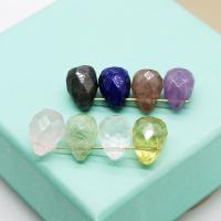 Mixed Gemstone Beads Natural Stone Teardrop DIY & faceted Sold By PC