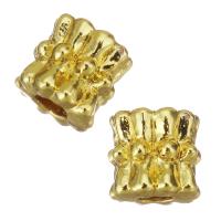 Messing Zwischenperlen, goldfarben plattiert, 6x5.5x6mm, Bohrung:ca. 2mm, 100PCs/Menge, verkauft von Menge