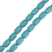 Χάντρες Turquoise, Συνθετικό Τυρκουάζ, Κάδος, διαφορετικό μέγεθος για την επιλογή, μπλε, Τρύπα:Περίπου 1.5mm, Μήκος Περίπου 16 inch, 10Σκέλη/Παρτίδα, Sold Με Παρτίδα