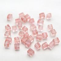 Mješoviti Gemstone perle, Prirodni kamen, Trg, možete DIY, više boja za izbor, nikal, olovo i kadmij besplatno, 4mm, 25računala/Torba, Prodano By Torba