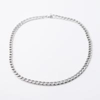 Stainless Steel Nekclace Chain, Roestvrij staal, mode sieraden, zilver, Verkocht door Strand