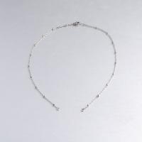 Rustfrit Stål Nekclace Chain, Stainless Steel, mode smykker, flere farver til valg,  44cm   2mm, Solgt af Strand