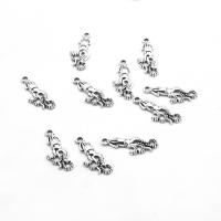 Pendentifs en alliage de zinc, Poulpe, Placage, DIY, argent, 24*9*2mm, Trou:Environ 1mm, 500sol/sac, Vendu par sac