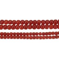 Grânulos corais naturais, Coral natural, Roda, tamanho diferente para a escolha, vermelho alaranjado, Buraco:Aprox 1mm, vendido por Strand