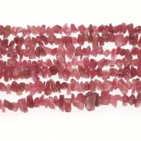 gemstone Chips, Turmalin, du kan DIY, lyserød, 10*4mm, Solgt af Strand