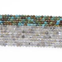 Mixed Edelsteen kralen, verschillende kleur en patroon naar keuze & DIY & gefacetteerde, meer kleuren voor de keuze, 3*3mm, Verkocht door Strand