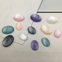 Fashion Resin Cabochons Oval epoxy gel DIY Sold By Bag