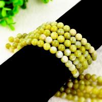 Gemstone Jewelry Beads Lemon Chrysoprase Round polished DIY blue Sold By Strand