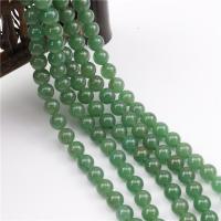 Aventurine χάντρες, Πράσινη Aventurine, Γύρος, γυαλισμένο, DIY & διαφορετικό μέγεθος για την επιλογή, Sold Με Strand