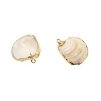 Shell Halsband, Trumpeten Shell, plated, DIY, vit, 22*20*5mm, 50PC/Bag, Säljs av Bag