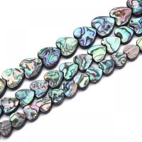 Abalone Schelp Kralen, Hart, gepolijst, DIY & verschillende grootte voor keus & frosted, Per verkocht Ca 15 inch Strand