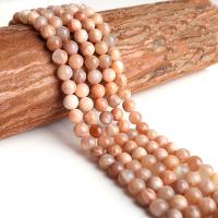 Gemstone Jewelry Beads Sunstone Round polished DIY Sold By Strand