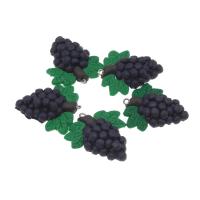 Polymer Clay Halsband, Grape, DIY, purpur, longevity34-36mm,width31-33mm, 100PC/Bag, Säljs av Bag