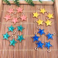 Zinc Alloy Star Pendant plated DIY & enamel nickel lead & cadmium free Approx Sold By Bag