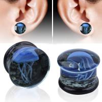 Acryl Piercing Tunnel, Glas, uniseks & verschillende grootte voor keus & luminated, Verkocht door pair