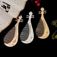 Zinc Alloy Pendants Biwa plated DIY 12.5u00d75cm Sold By Bag