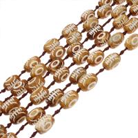 Natuurlijke Tibetaanse Agaat Dzi Beads, ellips, DIY, meer kleuren voor de keuze, 22*15*22mm, Per verkocht 38 cm Strand