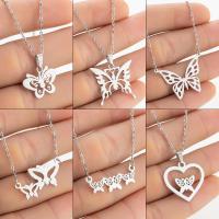 Stainless Steel Jewelry Necklace plated fashion jewelry & for woman Sold By PC