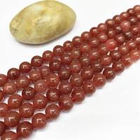 Koraliki Biżuteria naturalny kwarc, Strawberry Quartz, Koło, obyty, DIY & różnej wielkości do wyboru, sprzedane przez Strand