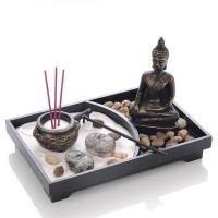 Syntetická pryskyřice Zen Sandbox Ornament, Náměstí, pro domácnosti a kanceláře, 150x35x220mm, Prodáno By PC