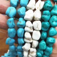 Turquoise Kralen, Natuurlijke Turquoise, Nuggets, gepolijst, DIY, Ca 31pC's/Strand, Verkocht door Strand