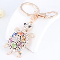 Key Chain, Zinc Alloy, med Rhinestone, Bærbare & Unisex, flere farver til valg, Solgt af PC