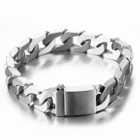 Titanium armbanden, Titanium Staal, plated, voor de mens, meer kleuren voor de keuze, 14x230mm, Verkocht door PC