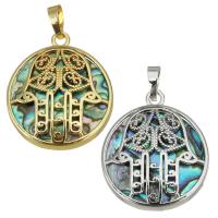 Brass Jewelry Pendants Round plated fashion jewelry & DIY & for woman nickel lead & cadmium free Approx Sold By Lot