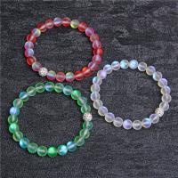 Edelsteen armbanden, Natuursteen, Ronde, gepolijst, mode sieraden & verschillende stijlen voor de keuze & frosted, meer kleuren voor de keuze, 8mm, Verkocht door Strand