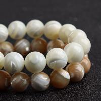 Natural White Shell Kralen, Schelp, Ronde, gepolijst, verschillende kleur en patroon naar keuze & DIY & verschillende grootte voor keus, meer kleuren voor de keuze, Verkocht door Strand