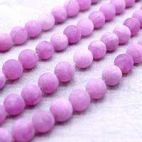 calcédoine mauve goutte, Rond, DIY & givré, violet, 8mm, 45PC/brin, Vendu par brin