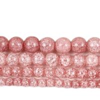 Okrugli Crystal perle, Kristal, možete DIY & različite veličine za izbor, Lt Rose, Prodano By Strand