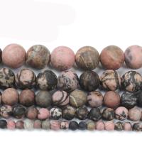 Perline Rhodonite, Cerchio, DIY & formato differente per scelta & matte & glassato, colori misti, Venduto da filo