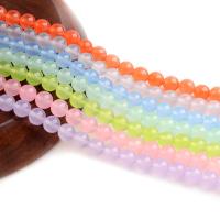 Paars Chalcedoon, Ronde, gepolijst, verschillende kleur en patroon naar keuze & DIY & verschillende grootte voor keus, meer kleuren voor de keuze, Per verkocht 15 inch Strand