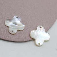 Natural White Shell Hangers, Gesneden, DIY & verschillende stijlen voor de keuze, meer kleuren voor de keuze, 20pC's/Bag, Verkocht door Bag