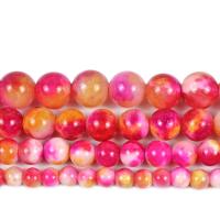 Natural Jade Beads Persian Jade Round DIY rose camouflage Sold By Strand