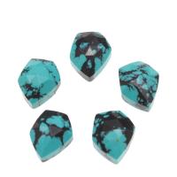 Gemstone Cabochons, Synthetische Turquoise, Pentagon, gepolijst, DIY, blauw, 11*8*5mm, 5pC's/Bag, Verkocht door Bag