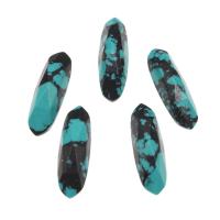 Cabochons gemstone, Turquoise sintéiseach, snasta, DIY, gorm, 18*5*4mm, 5ríomhairí pearsanta/Mála, Díolta De réir Mála