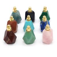 Natural Stone Perfume Bottle Pendant DIY Sold By PC