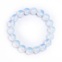 Gemstone Náramky, Moonstone, Kolo, unisex & různé velikosti pro výběr, Prodáno za Cca 7.5 inch Strand