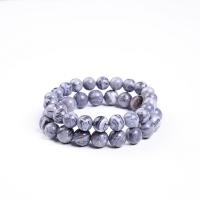 Gemstone Bracciali, diaspro immagine, Cerchio, unisex & formato differente per scelta, Venduto per Appross. 7.5 pollice filo