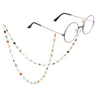 Zinc Alloy Glasses Chain with Glass Beads for woman nickel lead & cadmium free Length 31 Inch Sold By Bag