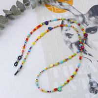 Seedbead Glasses Chain plated for woman multi-colored nickel lead & cadmium free Length Approx 27.95 Inch Sold By Bag