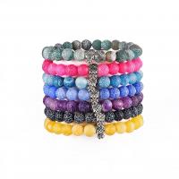 Achat Schmuck Armband, Auswitterung Achat, Ananas, unisex, keine, 8mm, verkauft per ca. 7.5 ZollInch Strang