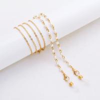 Zinc Alloy Glasses Chain gold color plated durable nickel lead & cadmium free Length 29.5 Inch Sold By Bag