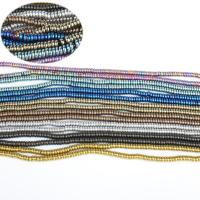 Niet-magnetische Hematiet kralen, Abacus, gepolijst, DIY, meer kleuren voor de keuze, 4x2mm, Verkocht door Strand