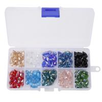 Contas de cristal teardrop, vidro, Retângulo, DIY, 149x68x22mm, 150PCs/box, vendido por box