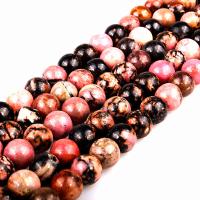 Perles rhodonites, rhodonite, Rond, poli, DIY & normes différentes pour le choix, Vendu par Environ 15.7 pouce brin