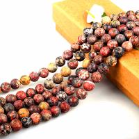 Leopard Skin Jasper Beads Leopard Skin Stone Round polished DIY red Sold Per Approx 15.7 Inch Strand